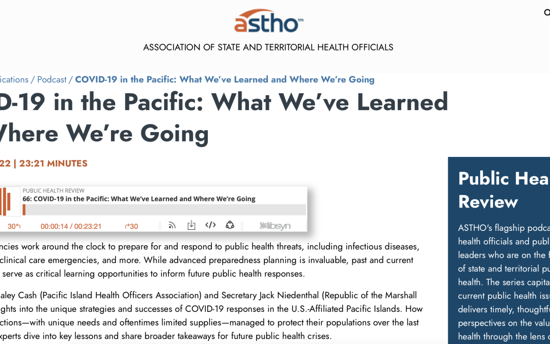 ASTHO Public Health Review – COVID-19 in the Pacific: What We’ve Learned and Where We’re Going