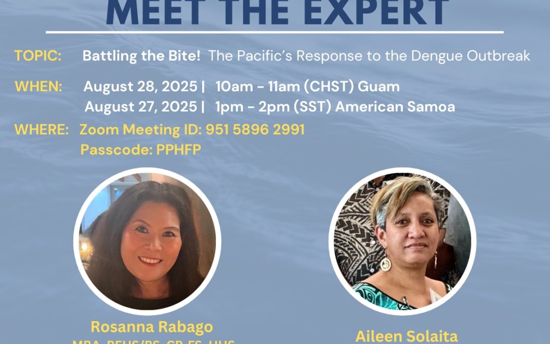 Join us for the next PPHFP Meet the Expert series: Battling the Bite!