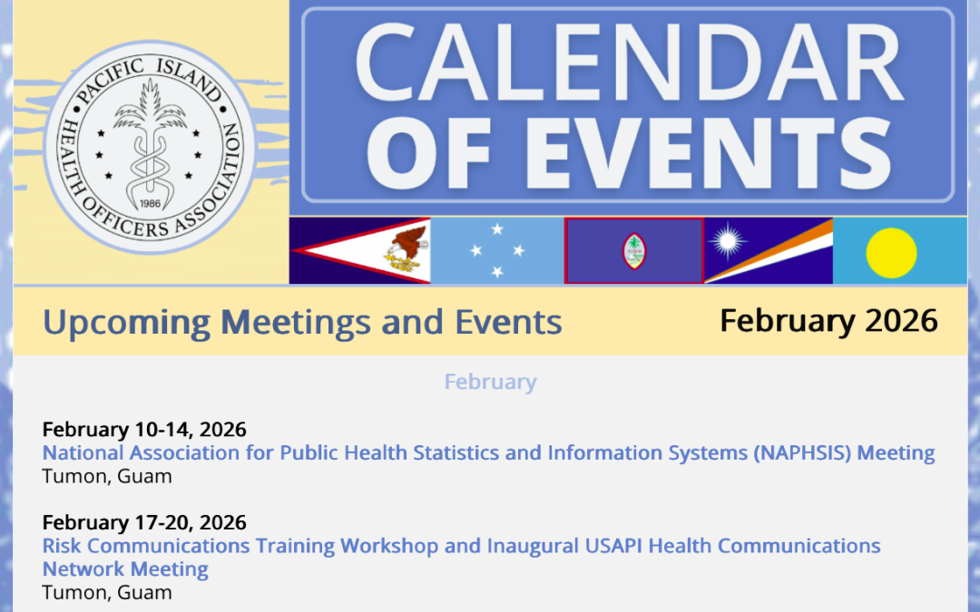 PIHOA E-Blast: Calendar of Events – February 2026